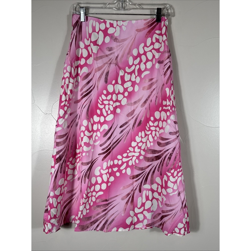 Maxi Skirt Womens‎ Small Polyester  Floral Side Zip Easter Spring